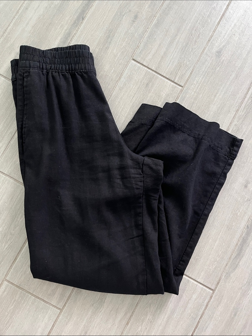 Old Navy Black Elastic-Waist wide leg Pants